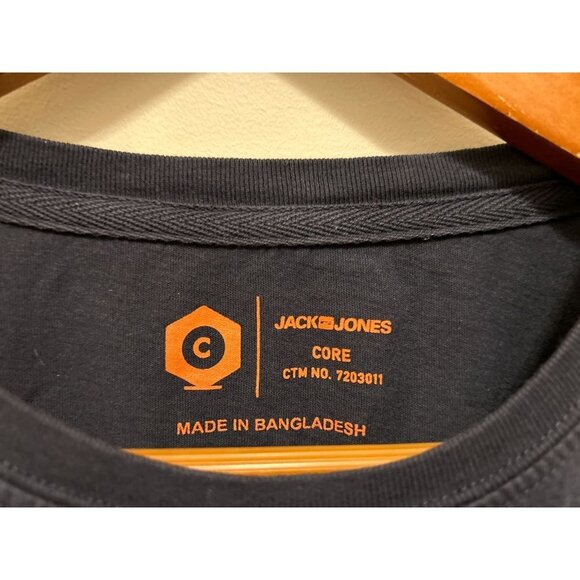 Jack Jones Graphic Tee Blue Gray Cotton Size Med - Picture 4 of 5